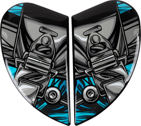 Icon Airframe Pro Side Plates - Outbreak - Blue