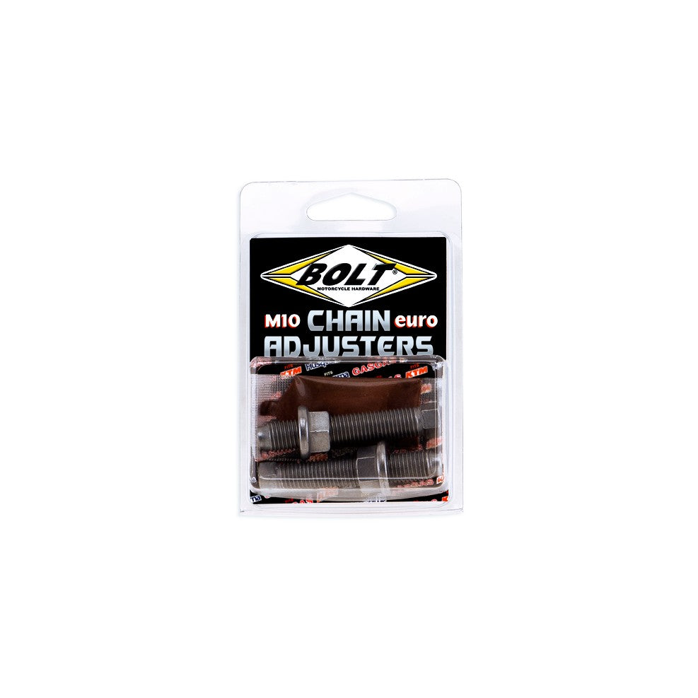 BOLT EURO STYLE M10 CHAIN ADJUSTERS GAS/HUSQ/KTM - 020-00189