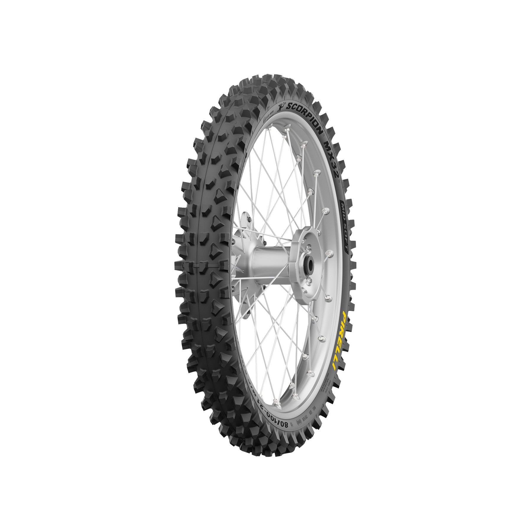PIRELLI TIRE SCORPION MX32 MID SOFT FRONT 80 100 21 51M - 0305-1028