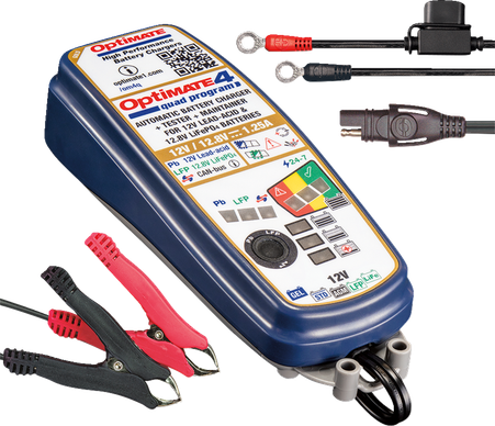 Tecmate OptiMate 4 Quad Program Battery Charger/Maintainer