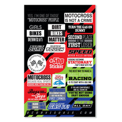D-COR Decal Sheet MOTO TALK 2 40-90-121