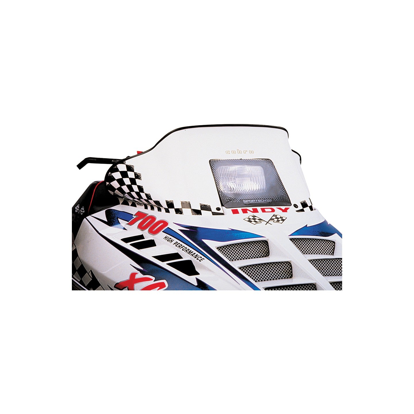 POWERMADD COBRA W/S LOW WHITE/BLK 11.5" POL WEDGE HOOD - 10-1075