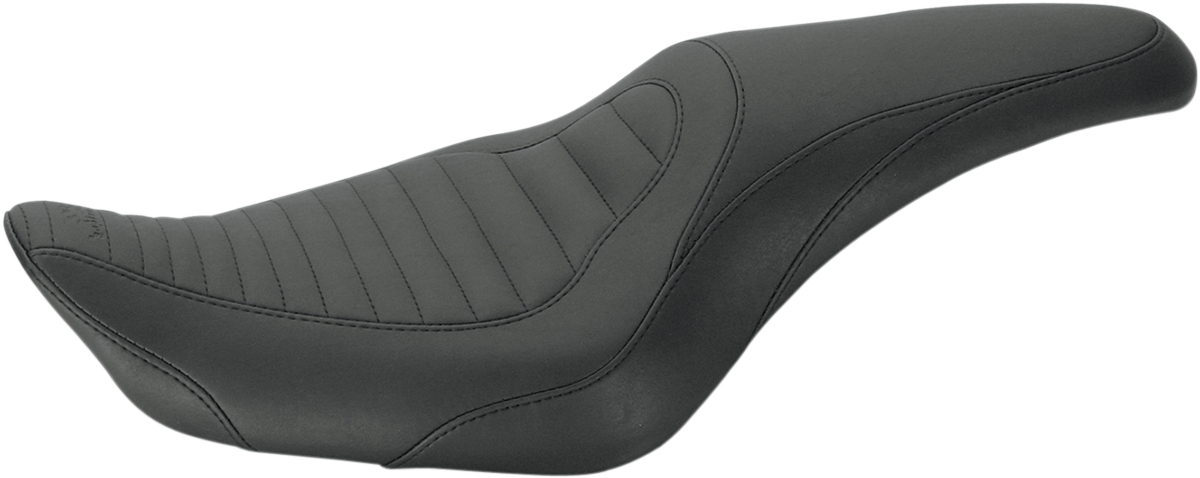 MUSTANG Tripper Fastback™ One-Piece 2-Up Seat - Tuck-n-Roll - Black - Sportster '10-'21