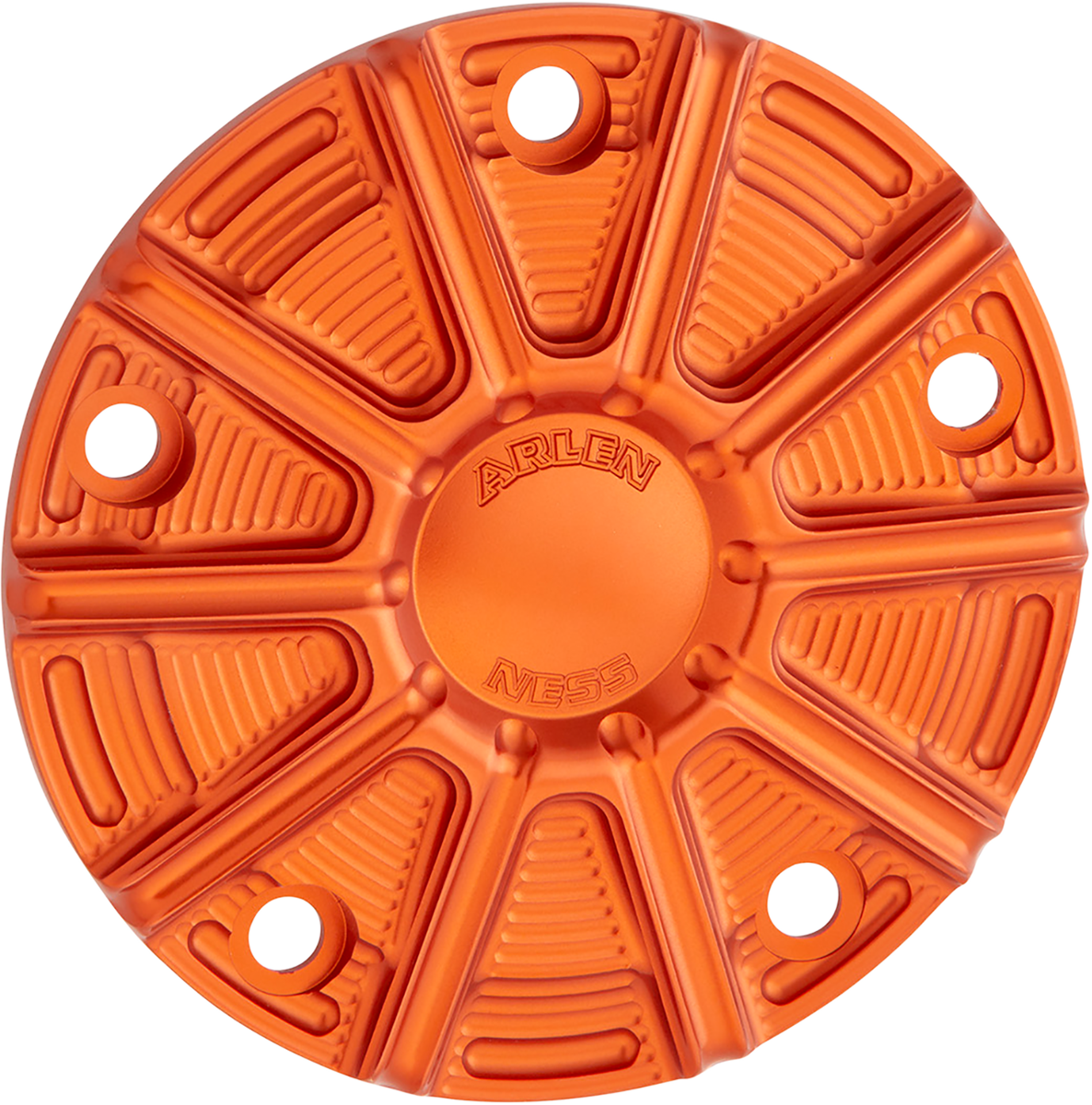 ARLEN NESS 10-Gauge Points Cover - Orange Anodized - Twin Cam