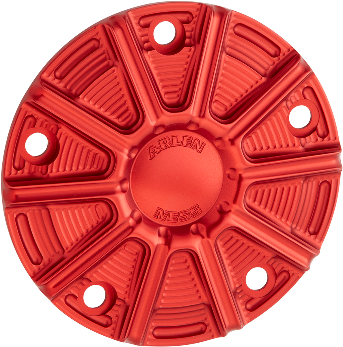 ARLEN NESS 10-Gauge Points Cover - Red Anodized - Twin Cam
