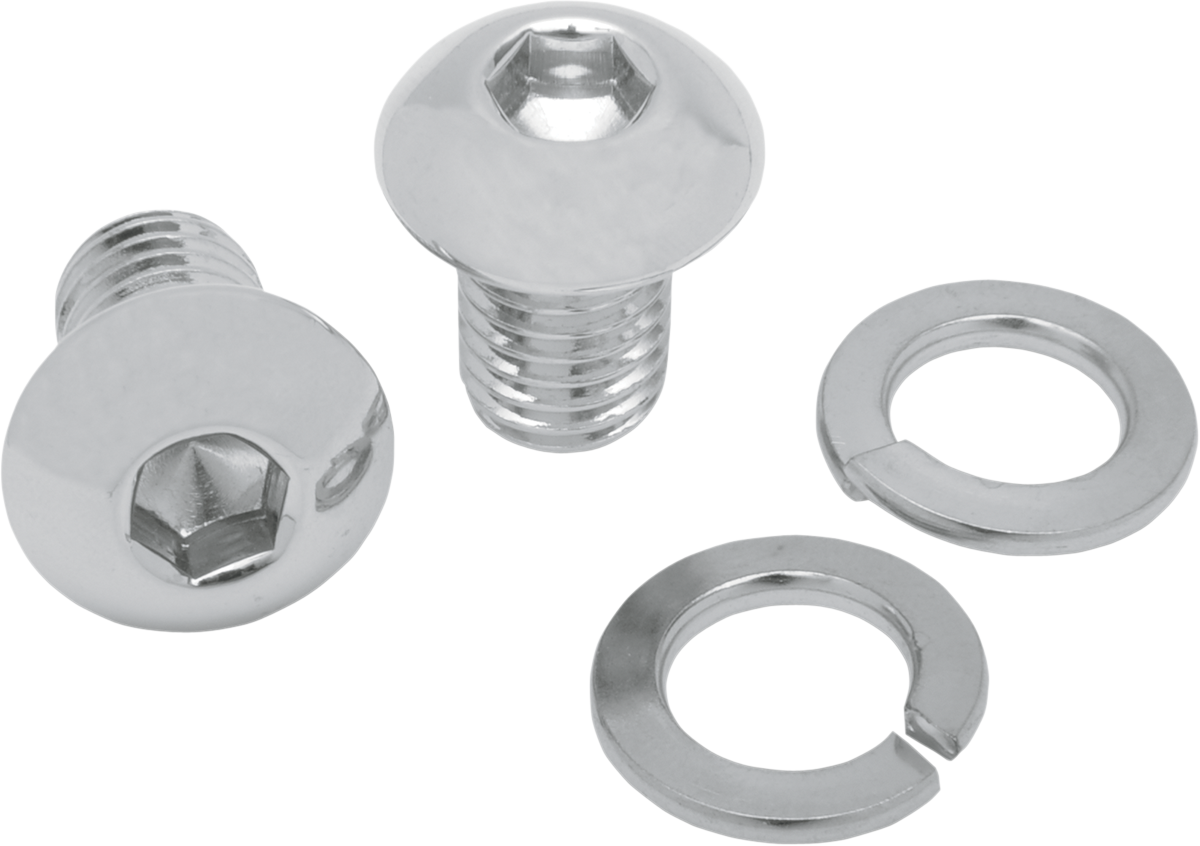 MUSTANG Solo Seat Bolts and Mounting Nuts - Chrome - Softail '86-'06