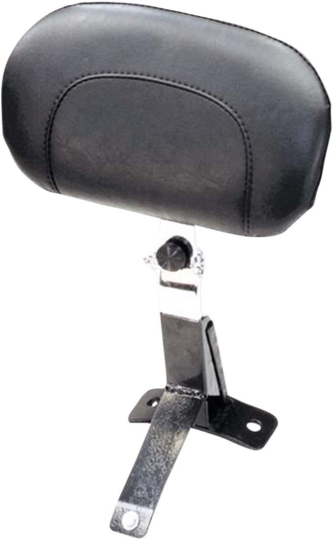 MUSTANG Driver Backrest Kit - Smooth - Black Studs - Touring '09-'21
