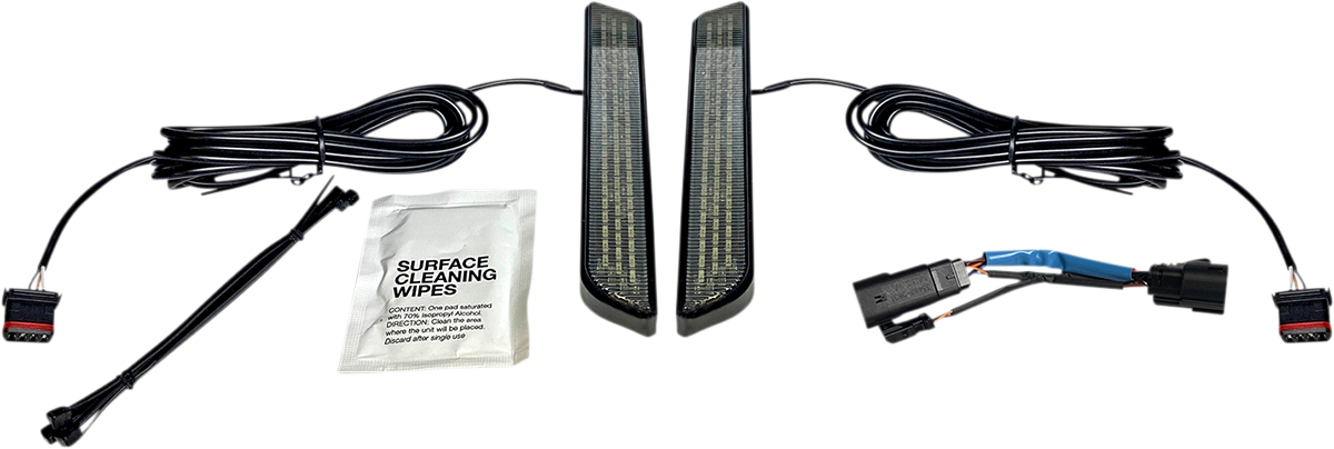 CUSTOM DYNAMICS LED Front Fork Lightz™ - Smoke - Black