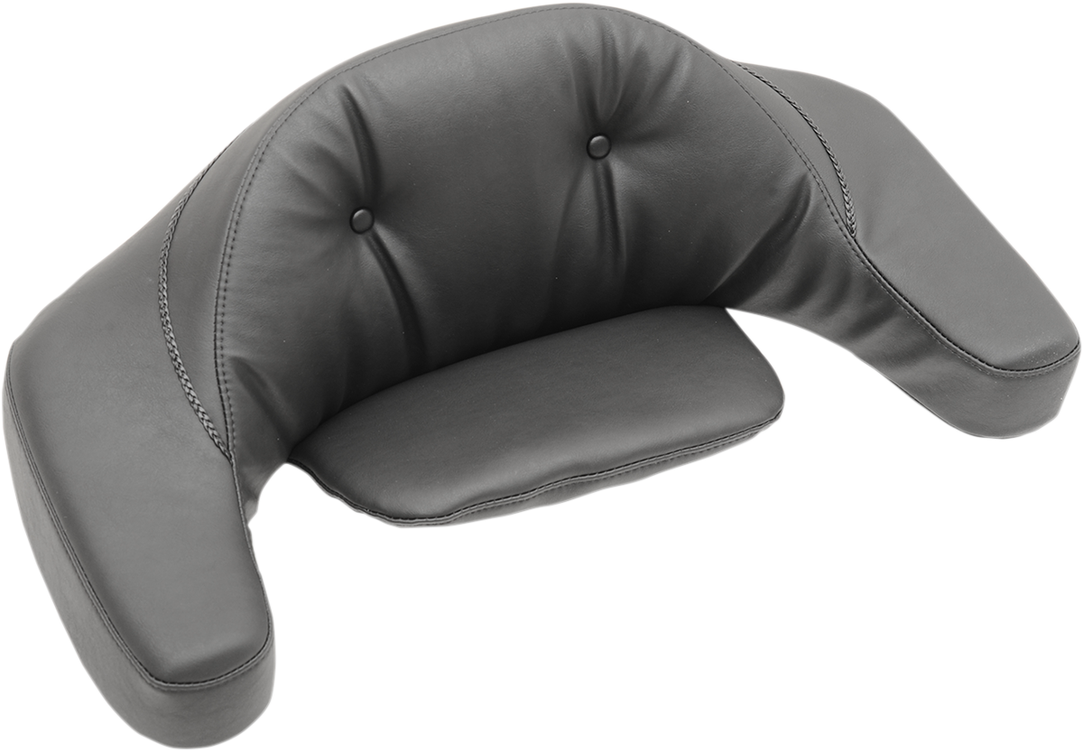 MUSTANG Regal Extended Arm Smooth Wrap-Around Backrest - Black - FL Touring '80-'13