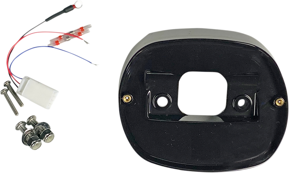 CUSTOM DYNAMICS Taillight Baseplate - Harley-Davidson - Black