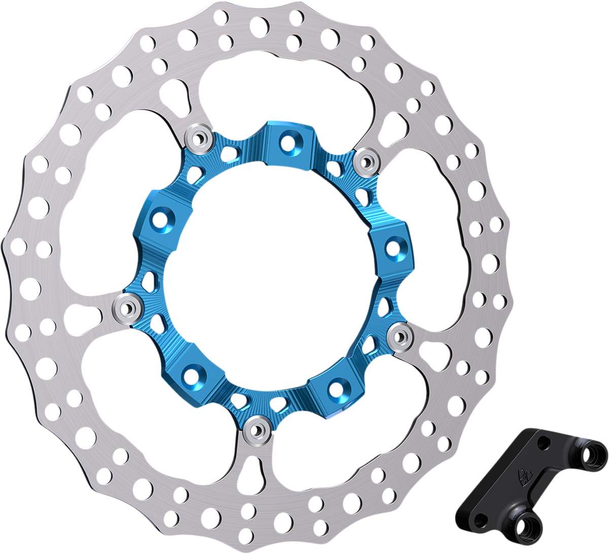 ARLEN NESS Big Brake 14" Full Floating Brake Rotor Kit - Front Left - Blue