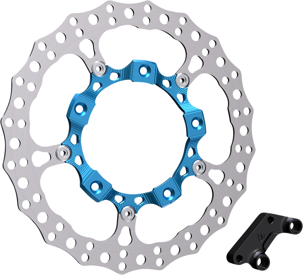 ARLEN NESS Big Brake 14" Full Floating Brake Rotor Kit - Front Right - Blue