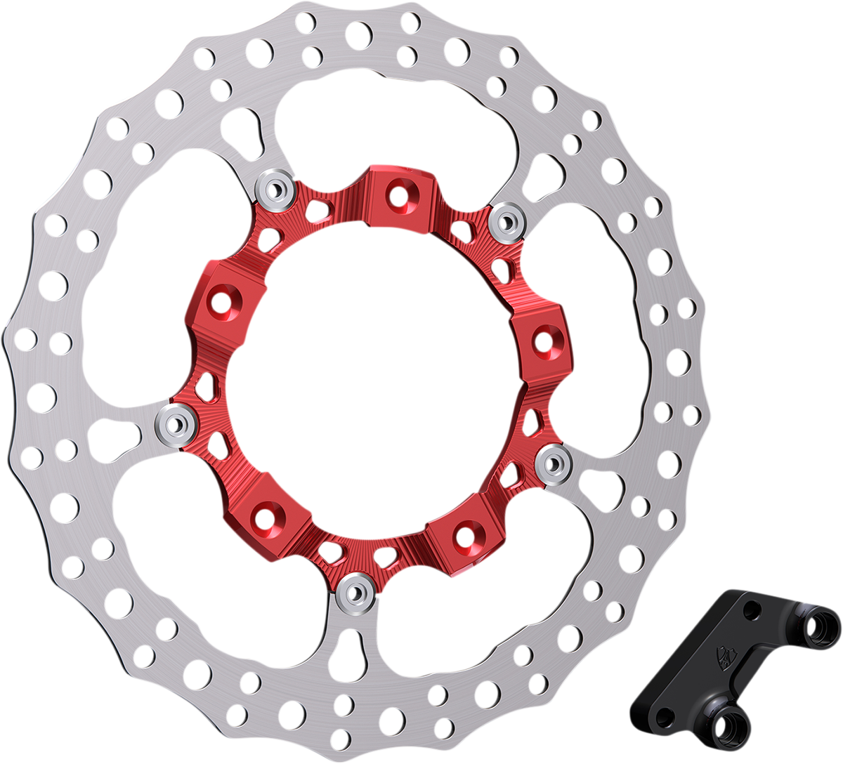 ARLEN NESS Big Brake 14" Full Floating Brake Rotor Kit - Front Right - Red