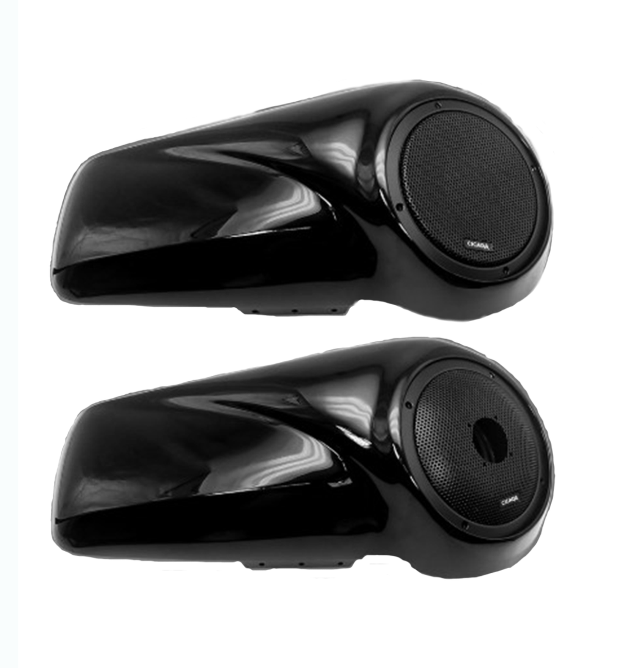 CICADA AUDIO - 14CHDLID8R - 2014-2023 H-D 8-INCH SADDLEBAG LID KIT (RAW UNPAINTED)