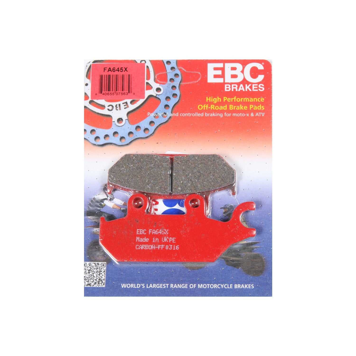 EBC BRAKE PADS FA645X CARBON X SERIES - 15-645X