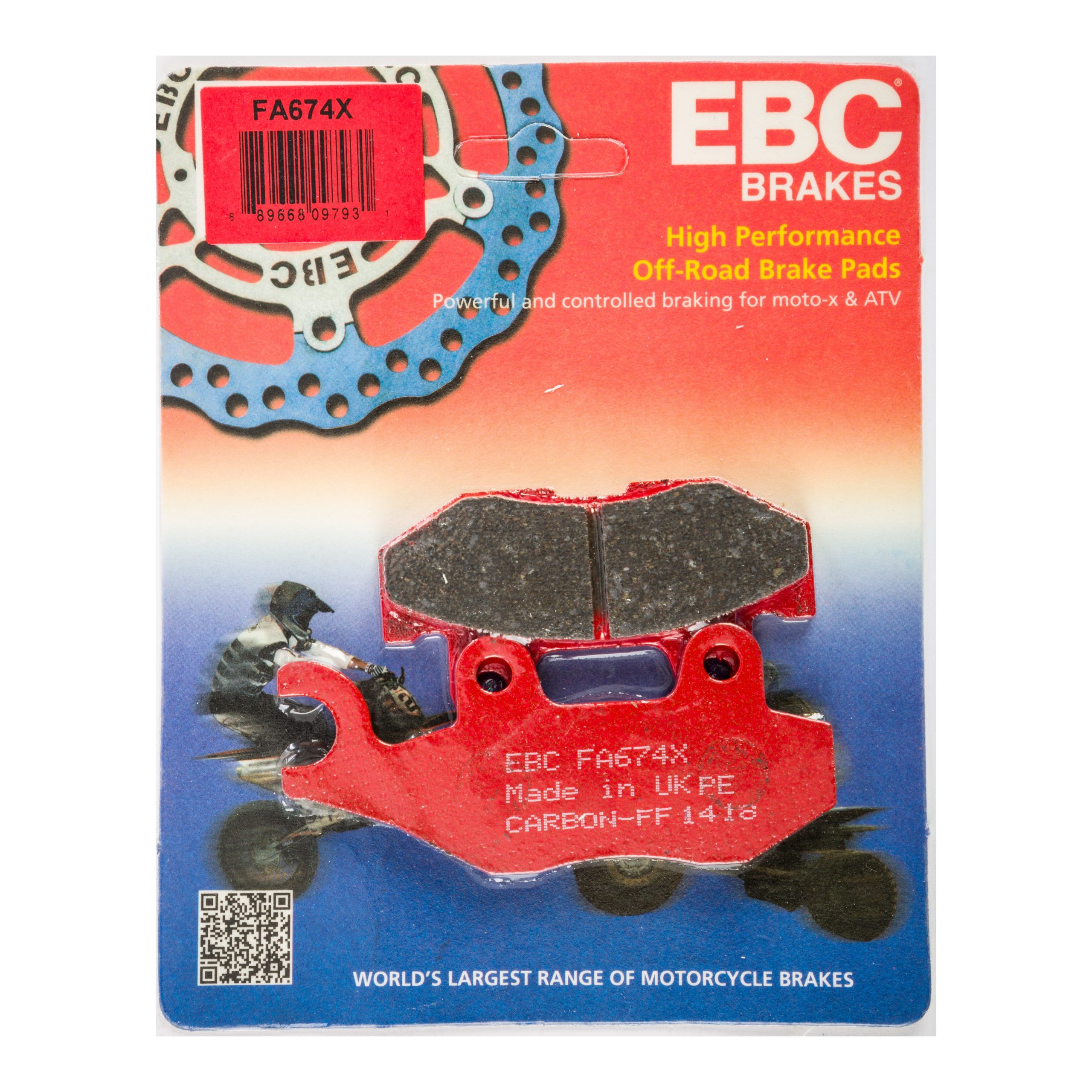 EBC BRAKE PADS FA674X CARBON X SERIES - 15-674X