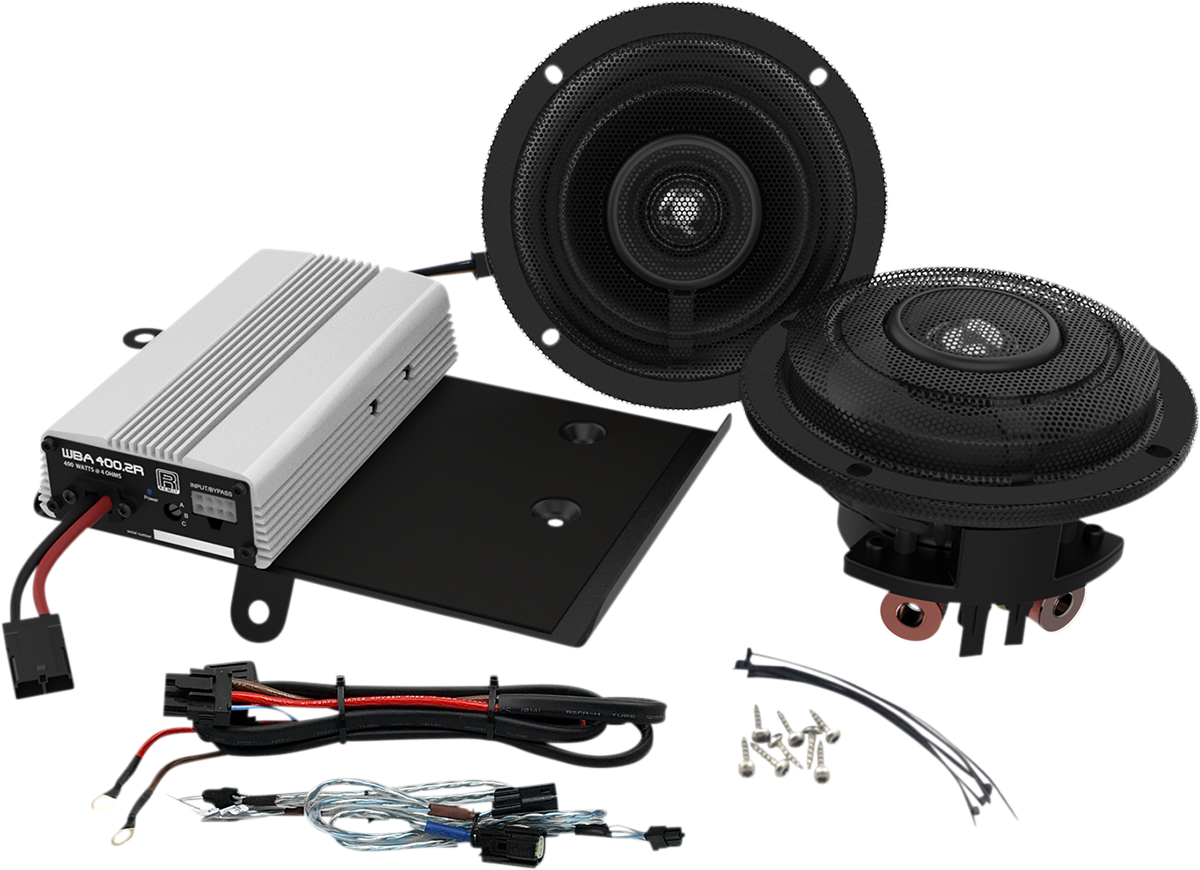 WILD BOAR AUDIO 400 W Amplifier / 2 Speaker Kit - FLH '14-'23