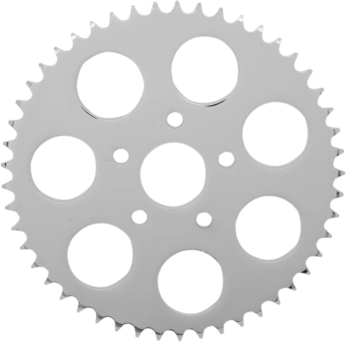 DRAG SPECIALTIES Rear Sprocket - Chrome - Flat - 49 Tooth - 2.22" Center Hole