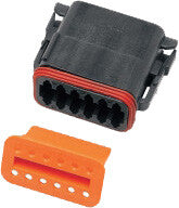 NAMZ CUSTOM CYCLE PRODUCTS 12-WIRE BLACK DEUTSCH PLUG DP-12B