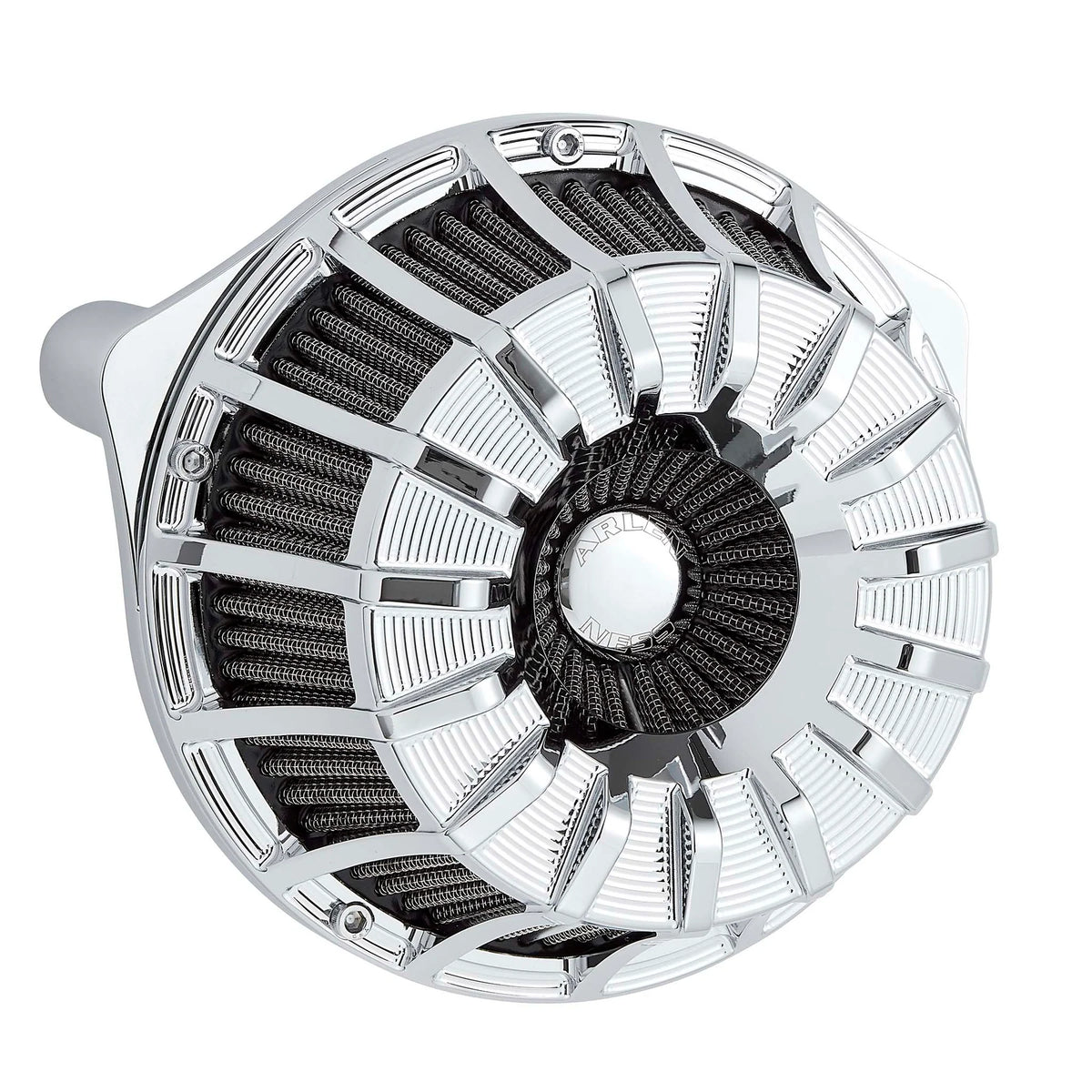 ARLEN NESS 15-Spoke Inverted Series Air Cleaner Kit - Chrome