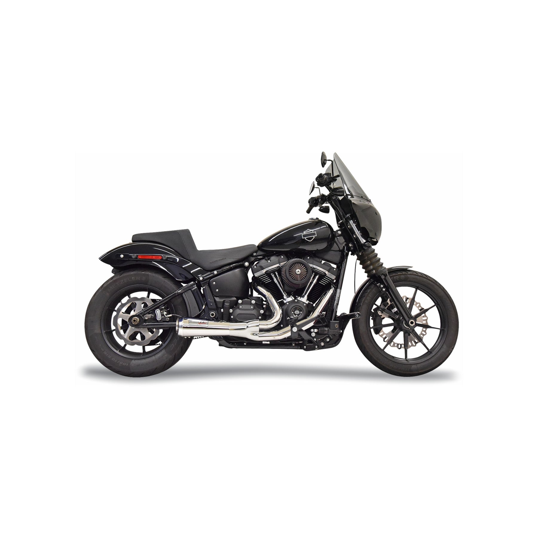 BASSANI XHAUST 2 into 1 Ripper Short Exhaust System Chrome 49 State - 1800-2672