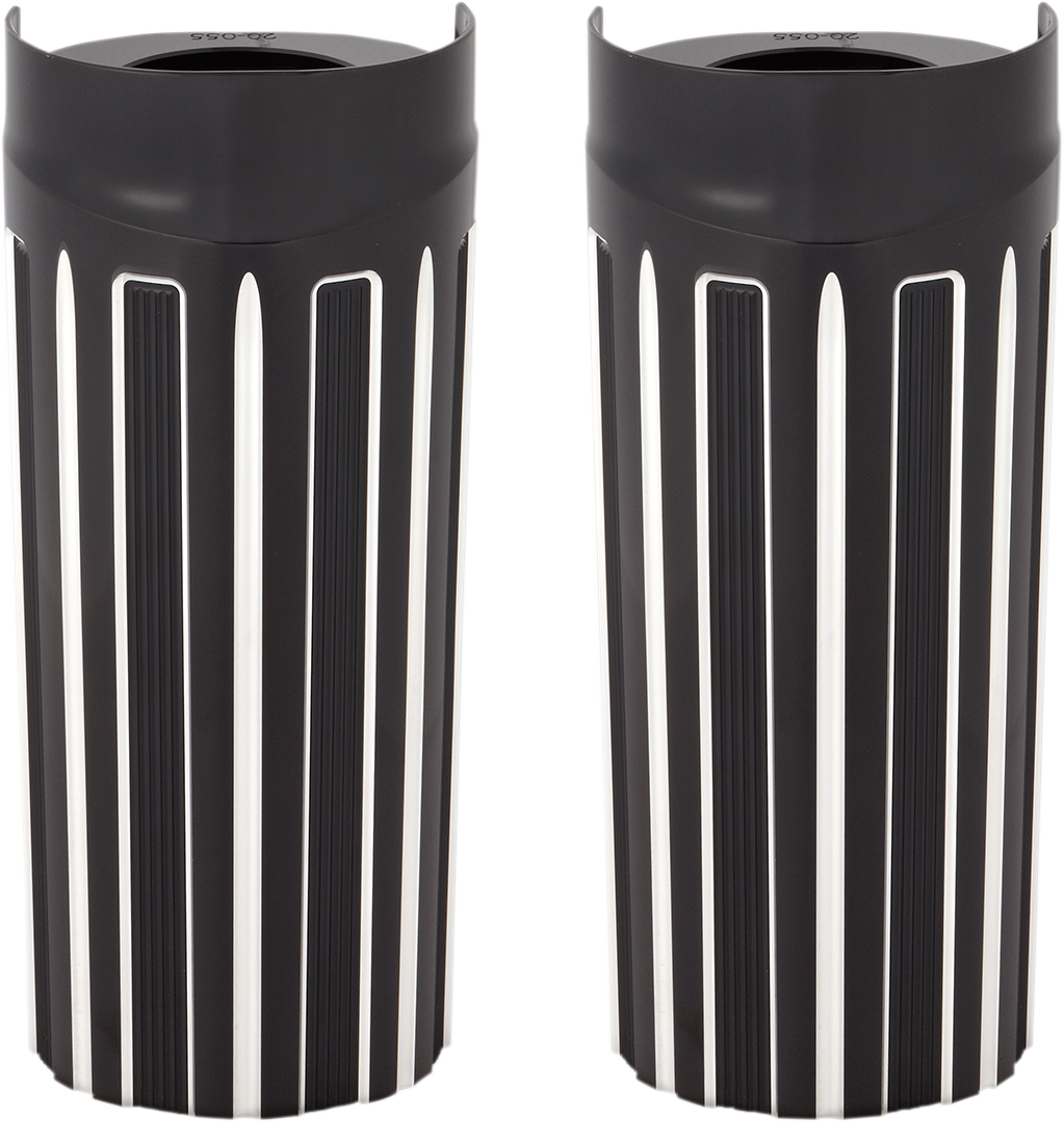 ARLEN NESS Aluminum Extended Length Fork Boot Covers - 10-Gauge - '86-'13 FLH