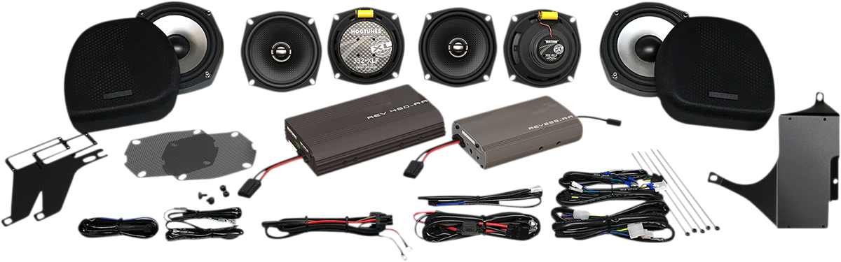HOGTUNES 6 Speaker / Dual Amp Complete System - FLHT '98-'13