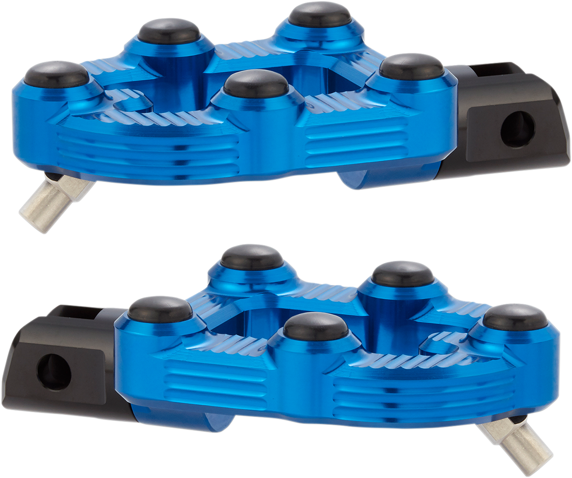 ARLEN NESS MX Footpegs - Driver - Blue