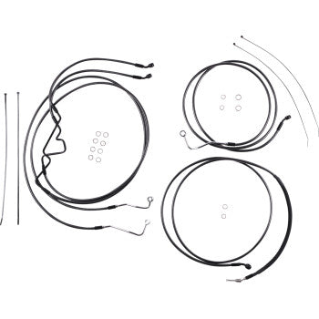 MAGNUM SHIELDING Black Pearl™ Designer Handlebar Installation Kit - 8" - '17-'20 FLHR 487928