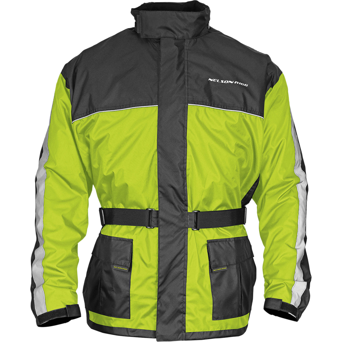 Nelson Rigg Solo Storm Waterproof Jacket Hi-Vis Yellow Black - SSJ-HVY-04-XL