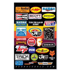 D-COR Decal Sheet Throwback MX 12MIL 40-90-122