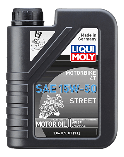 Liqui Moly 4T Synthetic Street Engine Oil - 15W-50