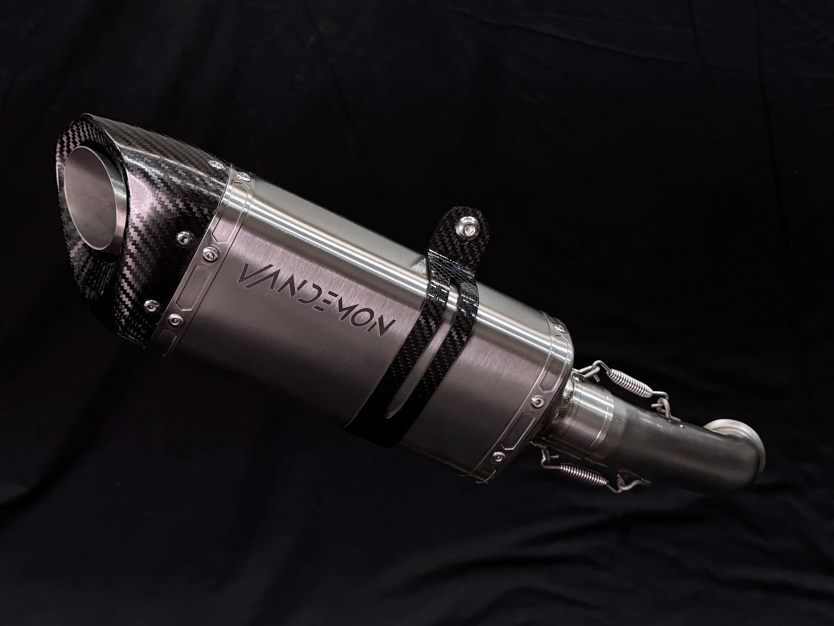 Vandemon Titanium Slip-On Muffler Cat-Delete KTM RC 390 & 390 DUKE Gen
