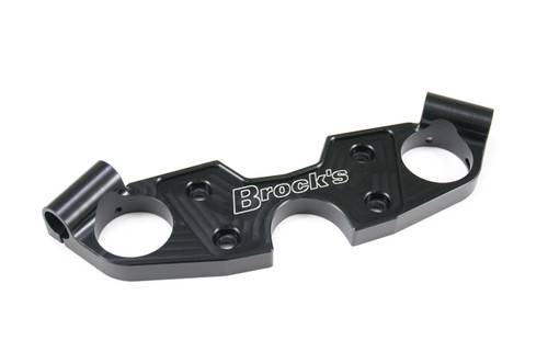 Brocks Suzuki Billet Triple Tree Clamp Black Hayabusa (08-20)