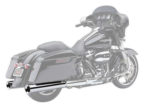Cobra 4.5" PowrFlo Chrome Slip-On Mufflers (6214)