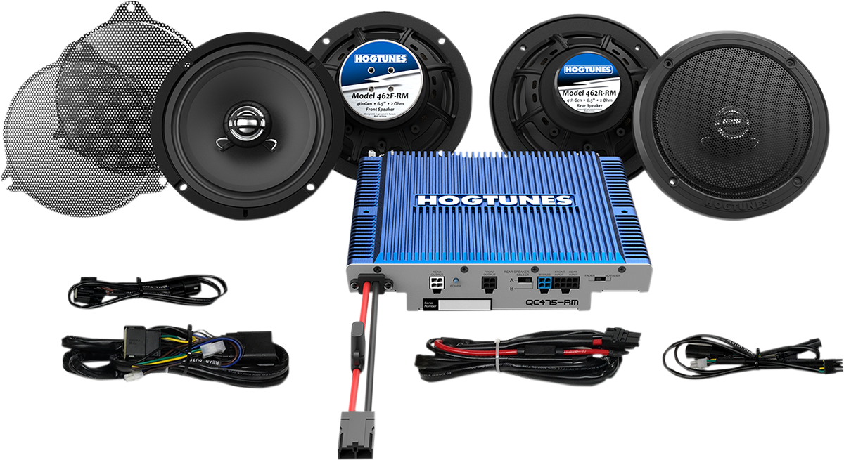 HOGTUNES QC Ultra 4-RM Amp / 4 Speaker Kit- Ultra '14-'23