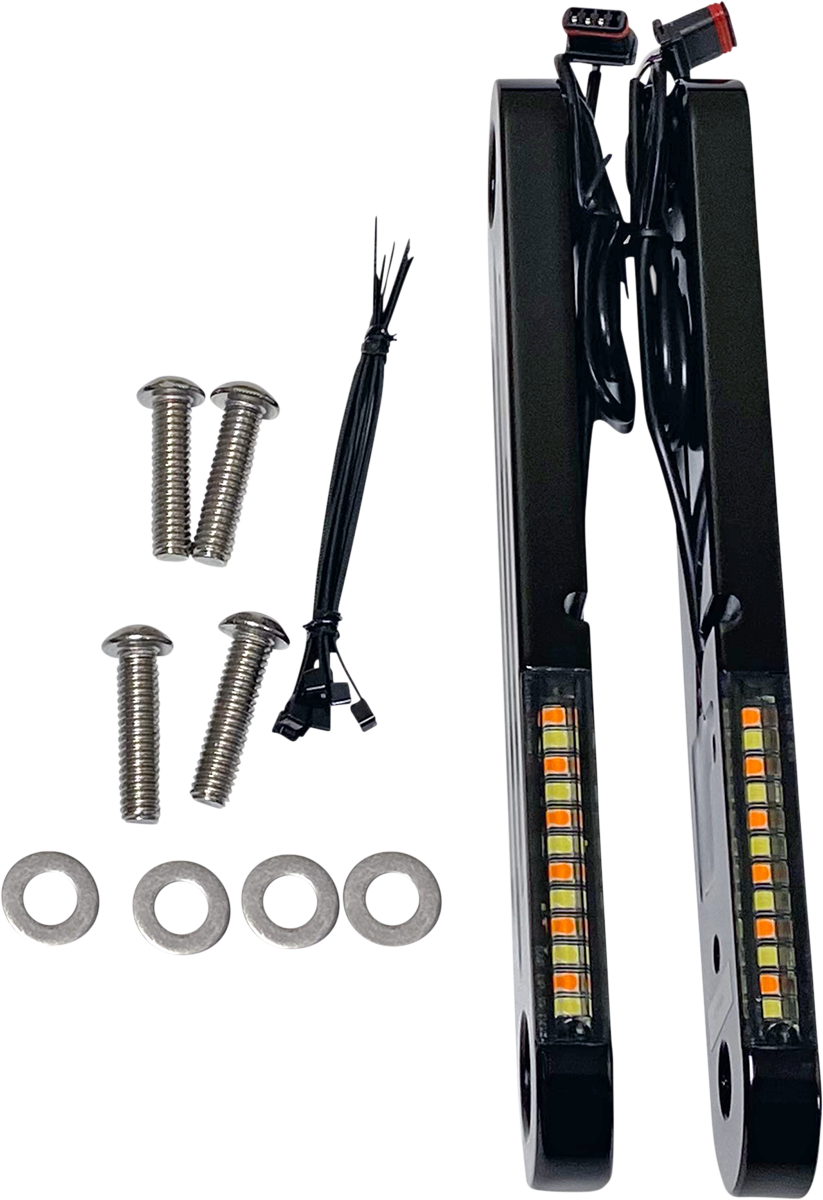 CUSTOM DYNAMICS ProBEAM Dynamic Strips™ V2 Front Turn Signals - Black