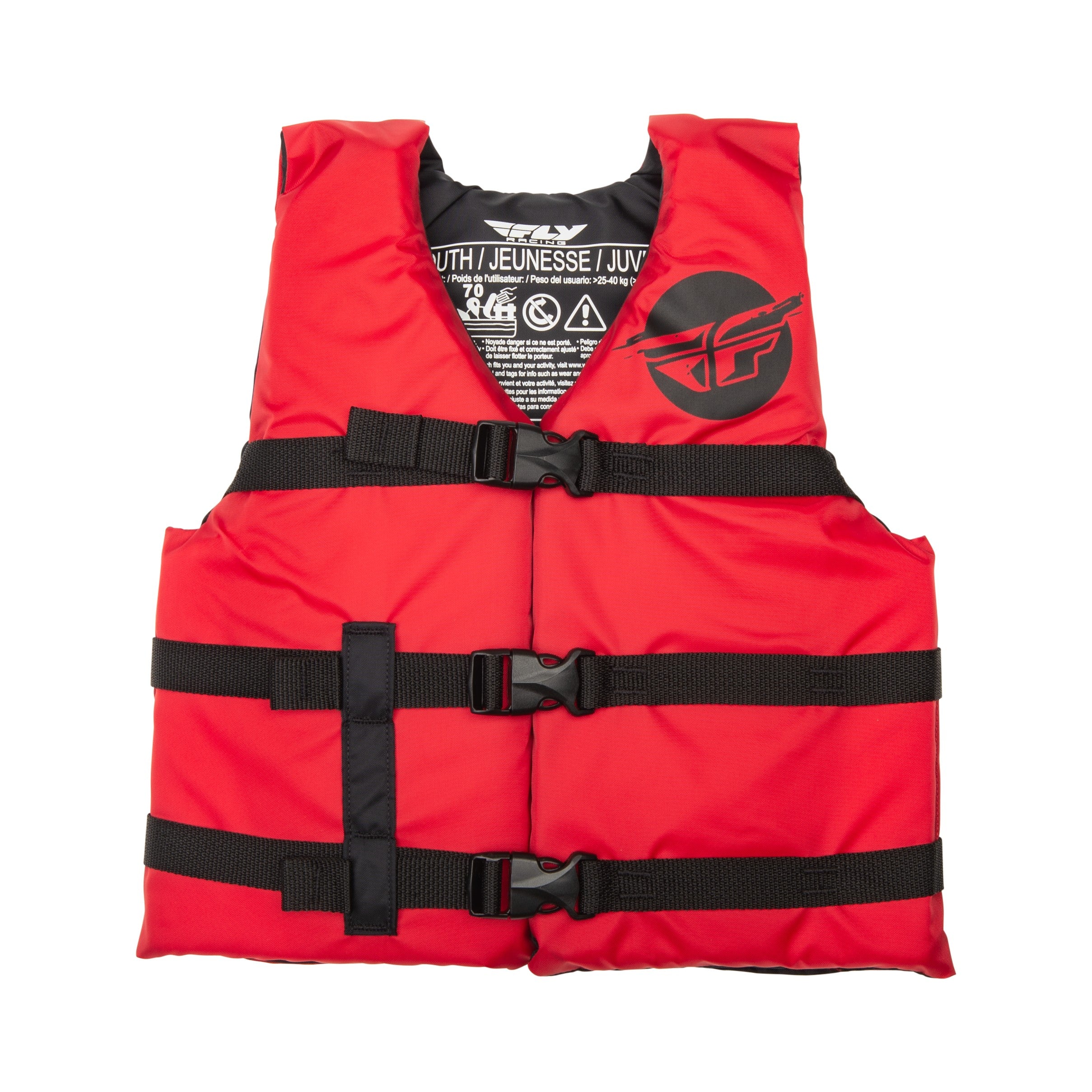 FLY RACING YOUTH FLOTATION VEST RED/BLACK - 221-30332