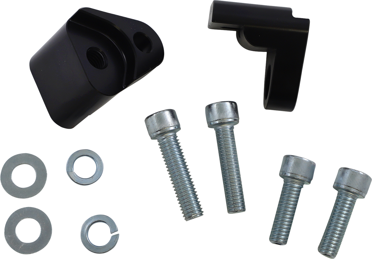 ARLEN NESS CNC Billet Rear Shock Lift Kit +1" - Black - Touring '09-'23