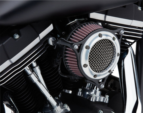 Cobra RPT Black w/Chrome Ring Air Intake Kit (606-0104-05CB)