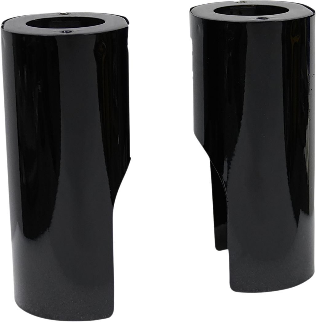 ARLEN NESS Fat Tire Fork Boot Cover - Gloss Black Powder-coat - Smooth - '14-'25 FLH/FLT