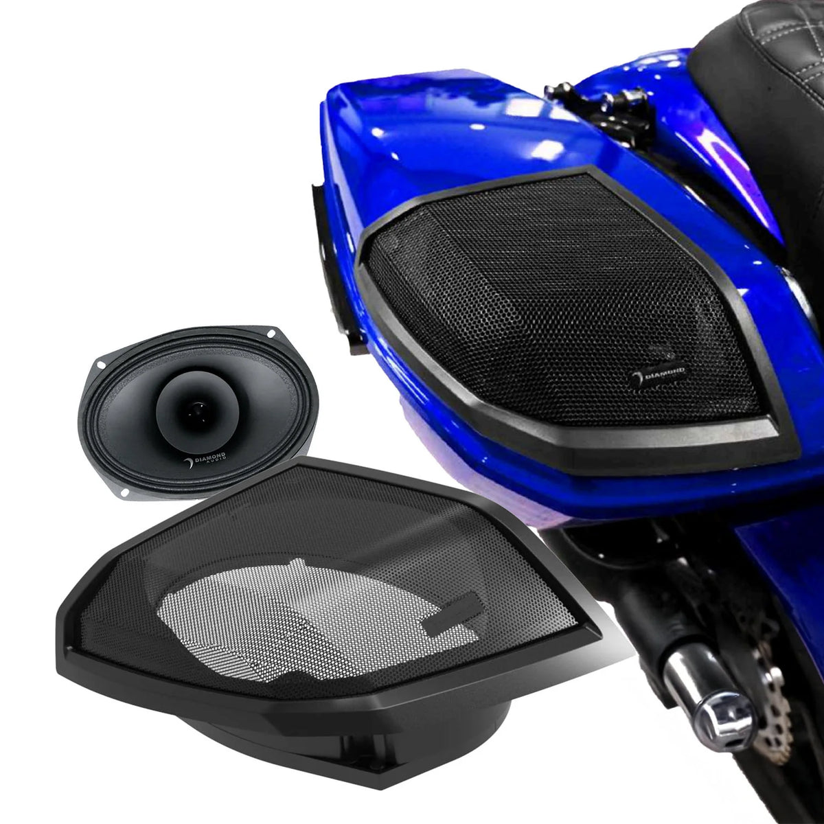 DIAMOND AUDIO 2024+ Harley Davidson Cut-In Lid Kit with MP69 Speakers - (2&4OHM)