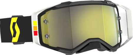 Scott Pro Circuit Prospect Goggles - Black/White - Yellow Chrome Lens