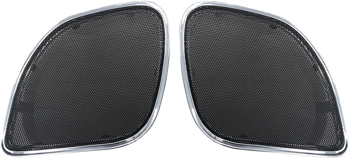 HOGTUNES Replacement Metal Fairing Speaker Grills - Chrome - FLTR '15-'23