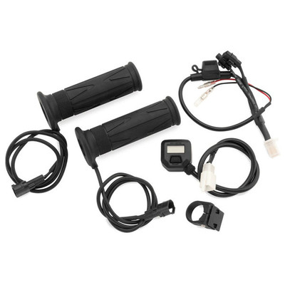 BikeMaster Heated Grips With LCD Vltage Display