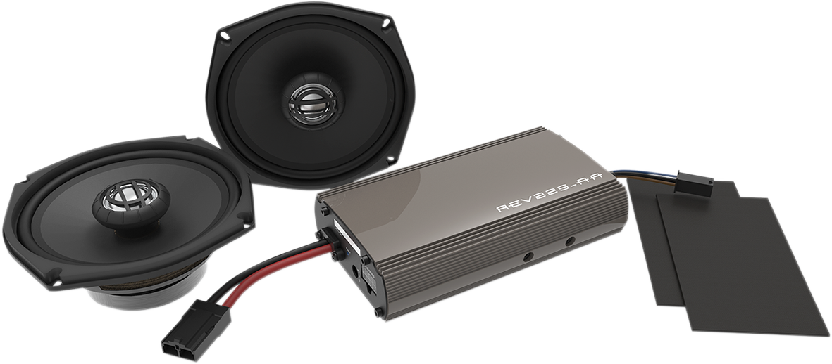HOGTUNES 225 W Amp / 5.25" Front Speaker Kit - FLH '98-'13