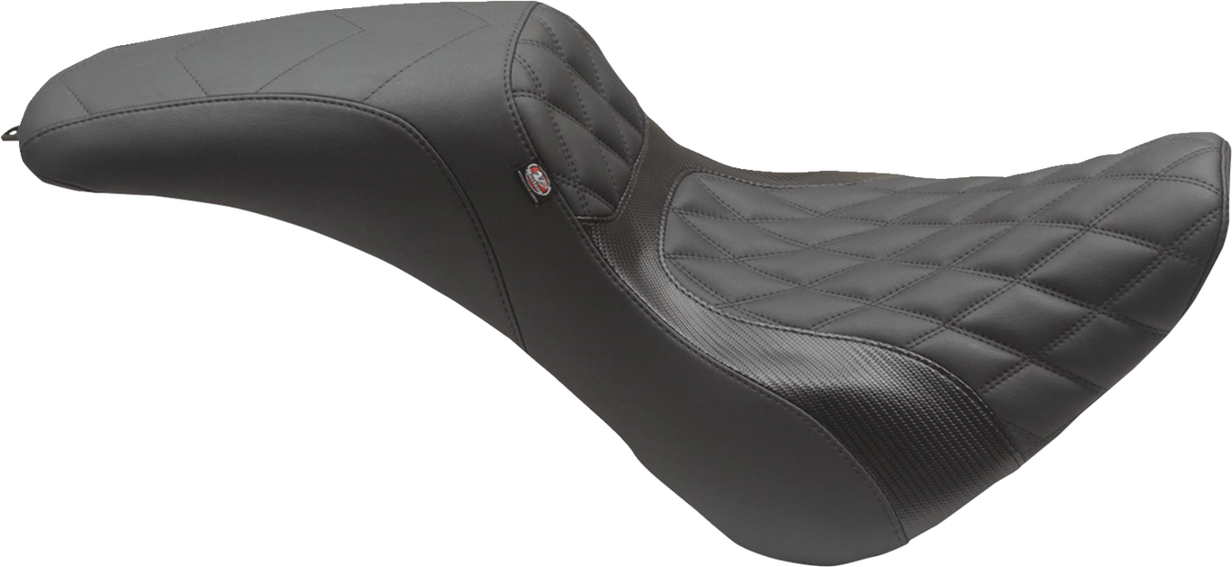 MUSTANG Tripper Fastback™ One-Piece 2-Up Seat - Black - Double Diamond - FXBB/FXST '18-'23