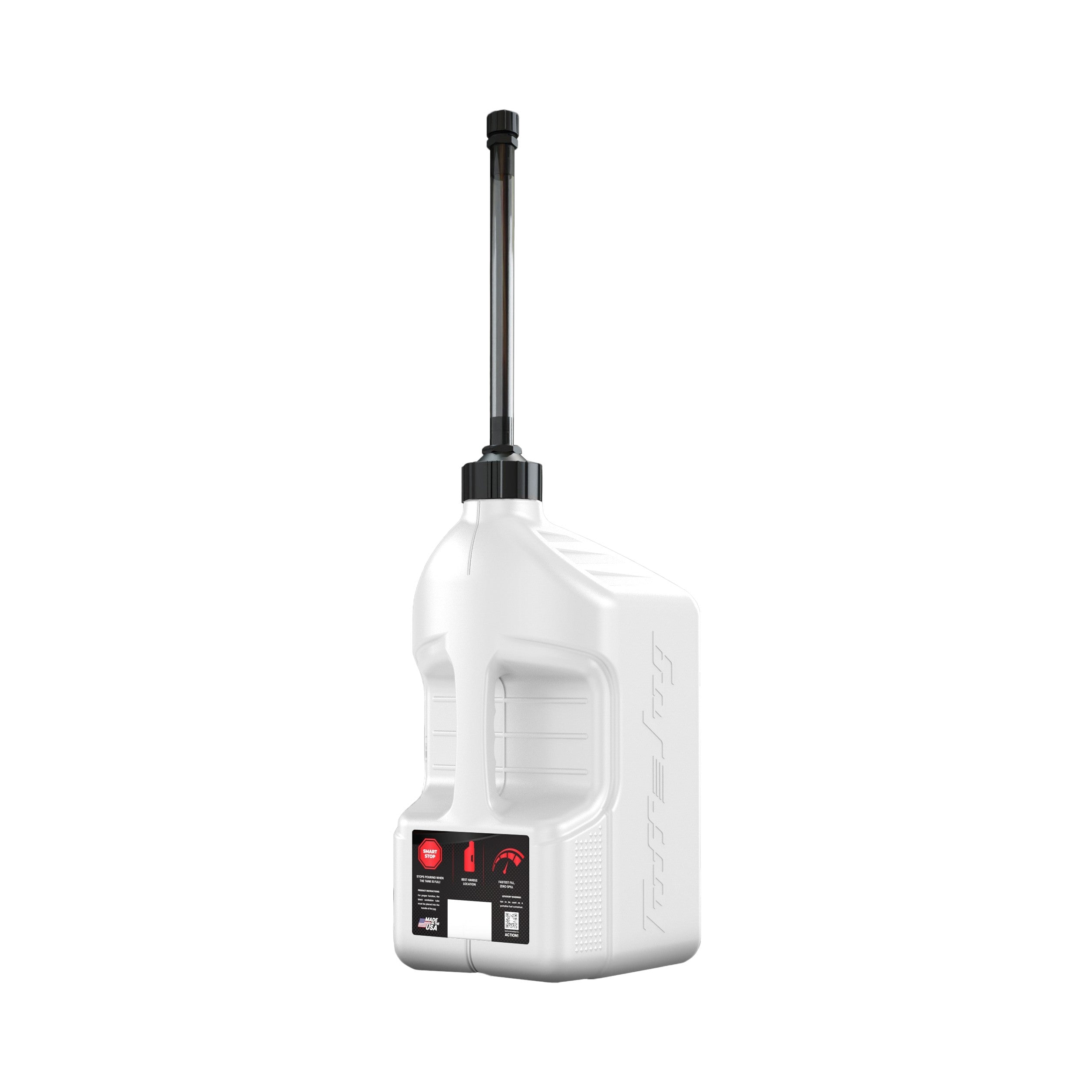 TUFF JUG UTILITY CONTAINER WHITE W/ AUTOSTOP SPOUT 5 GAL - 28-1361