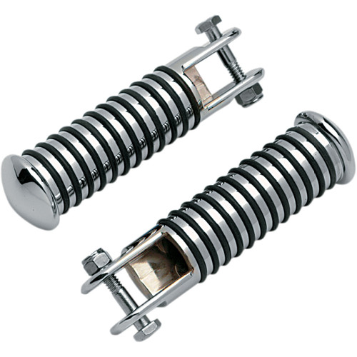 Drag Specialties Chrome O-Ring Round Sundance Footpegs (DS-253330)