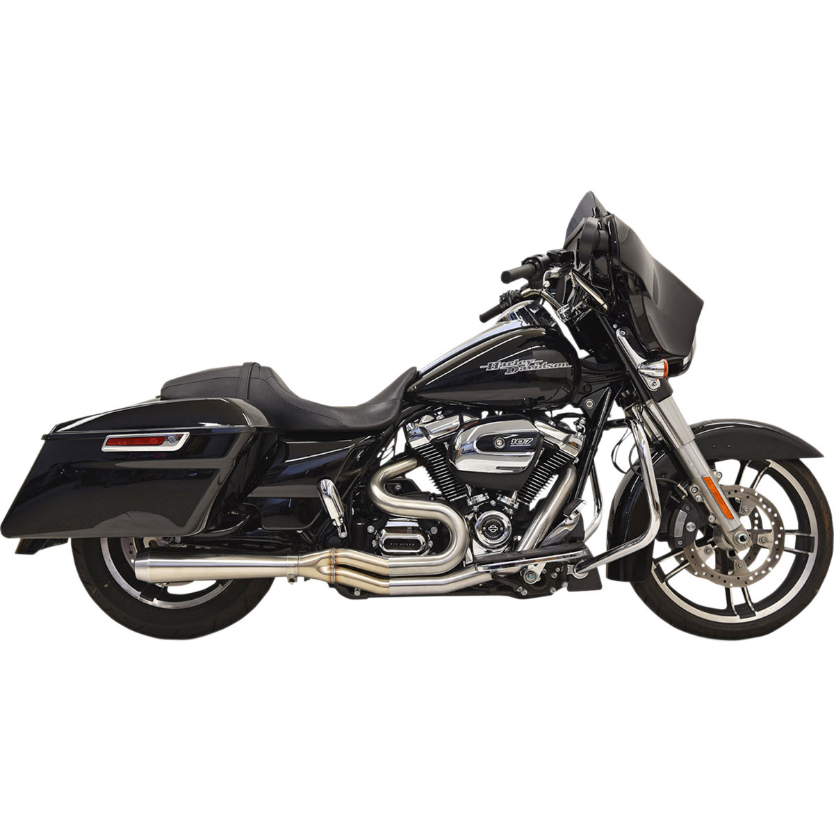 Bassani Xhaust Road Rage III 2-Into-1 Exhaust System - 1F22SSE For Harley Touring 2017-2026